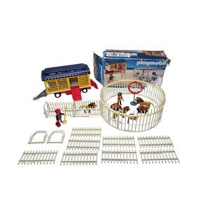 Vintage Playmobil 3727 Lion Tamers Romani Circus Trailer Near Complete 1991 90s